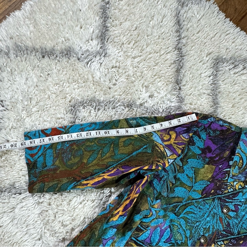 Chico's Multicolor Patterned Open-Front Blazer in… - image 5